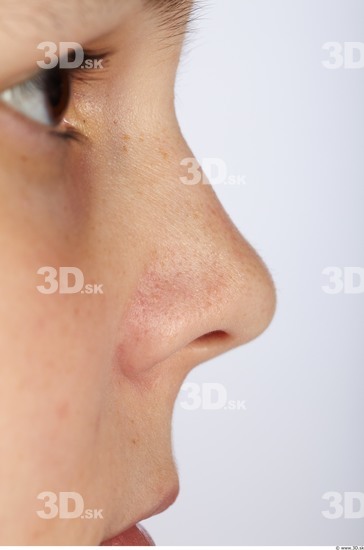 Nose Whole Body Woman Slim Studio photo references