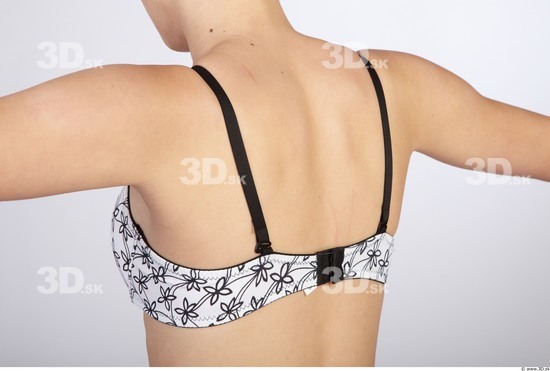 Whole Body Back Woman Underwear Bra Slim Studio photo references