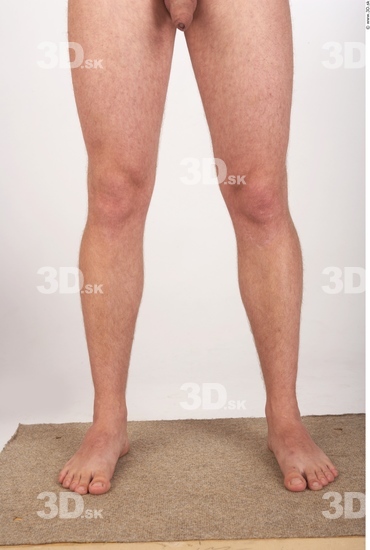 Calf Man Nude Average Studio photo references