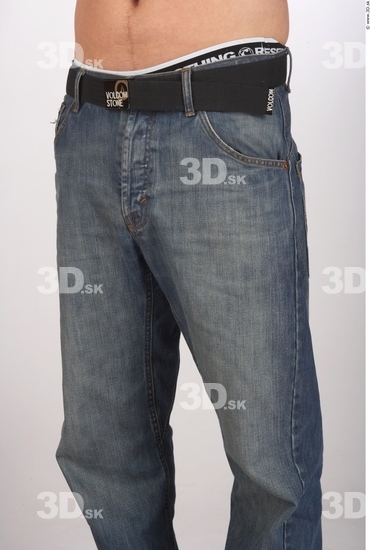 Thigh Man Casual Jeans Average Studio photo references