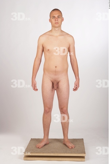 Whole Body Man Animation references Nude Average Studio photo references