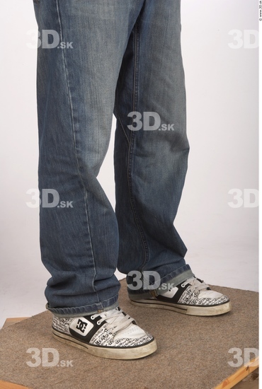 Calf Man Casual Jeans Average Studio photo references