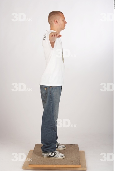 Whole Body Man T poses Casual Average Studio photo references