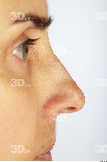 Nose Whole Body Woman Average Studio photo references