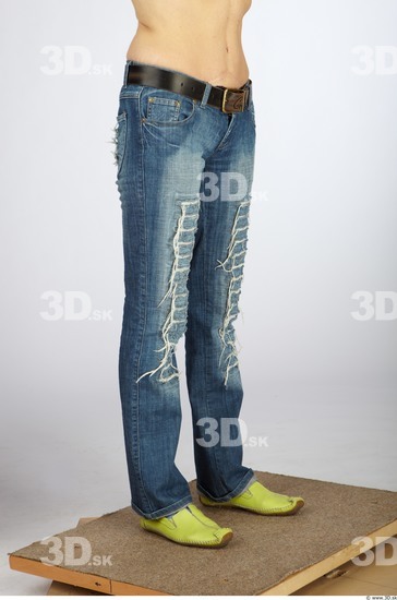 Leg Whole Body Woman Casual Jeans Average Studio photo references