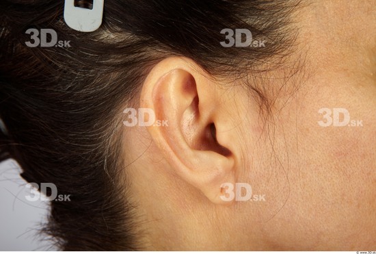 Ear Whole Body Woman Average Studio photo references