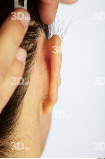 Ear Whole Body Woman Average Studio photo references