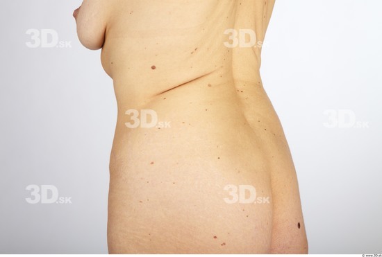 Whole Body Back Woman Nude Average Studio photo references