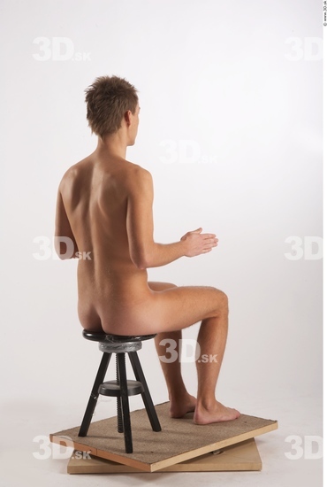 Whole Body Man Artistic poses White Nude Athletic