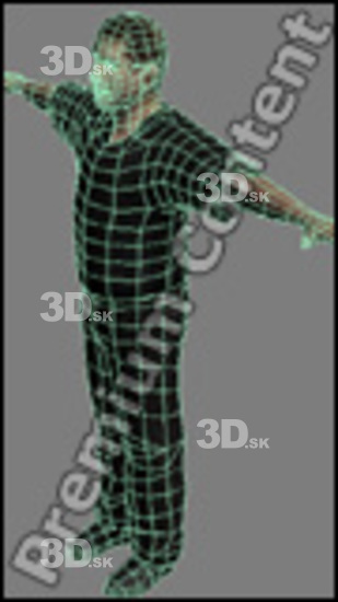 3D model White Man