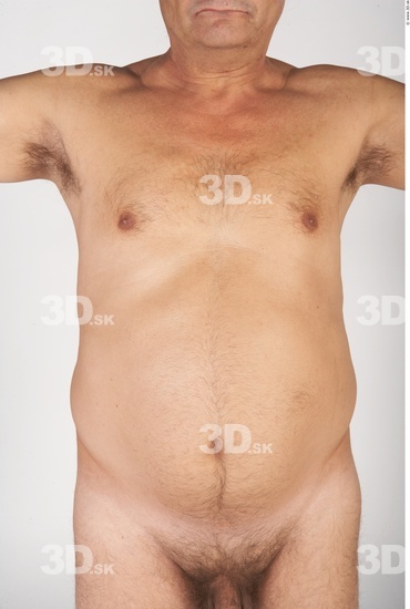 Whole Body Man White Nude Overweight Male Studio Poses