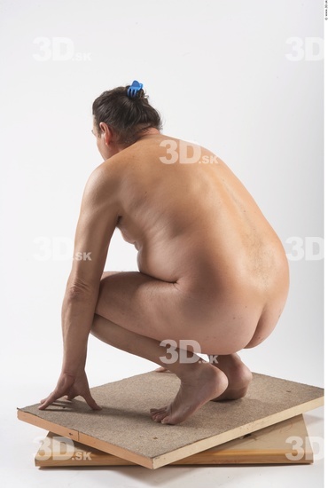 Whole Body Man Animation references White Nude Overweight Male Studio Poses