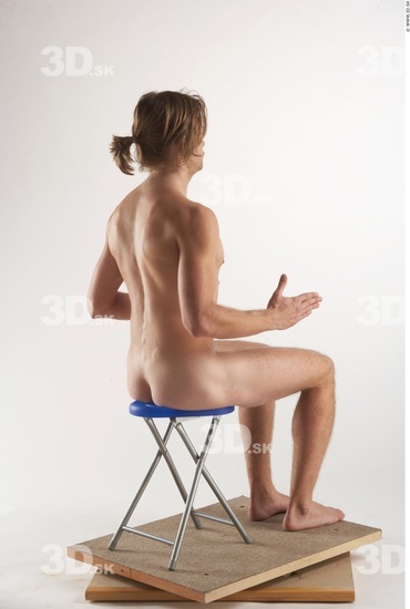 Whole Body Man Artistic poses White Nude Athletic