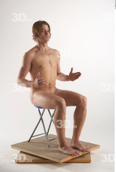 Whole Body Man Artistic poses White Nude Athletic