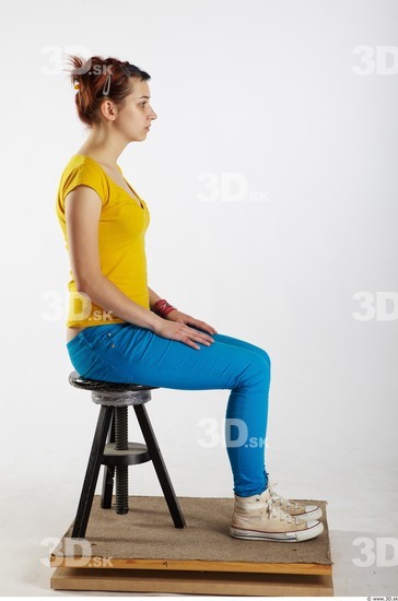 Whole Body Woman Artistic poses White Casual Average