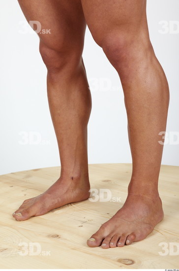 Calf Man Nude Muscular Studio photo references