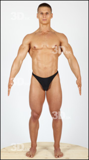 Whole Body Man Sports Swimsuit Muscular Studio photo references