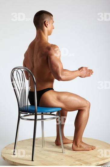 Whole Body Man Artistic poses White Sports Muscular