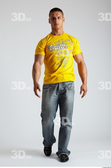 Whole Body Man Animation references White Casual Muscular