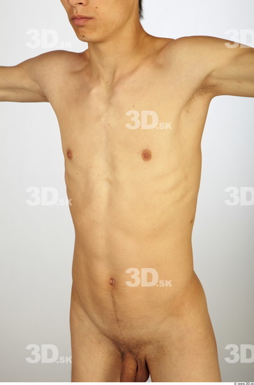 Upper Body Man Animation references Asian Nude Average Studio photo references