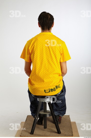 Whole Body Man Artistic poses Asian Casual Average Studio photo references