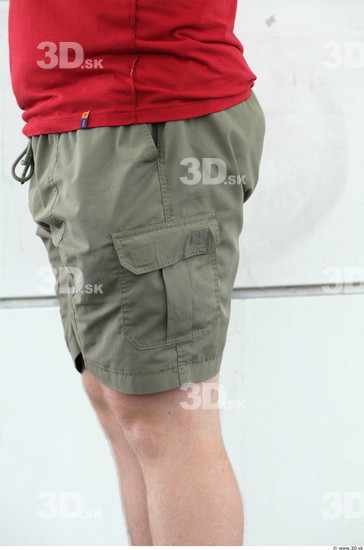 Thigh Man Casual Shorts Average Street photo references