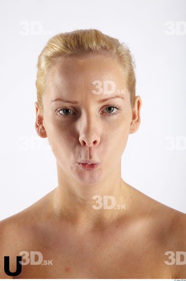 Head Phonemes Woman Slim Studio photo references