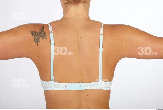 Back Woman Animation references Tattoo Underwear Bra Average Studio photo references