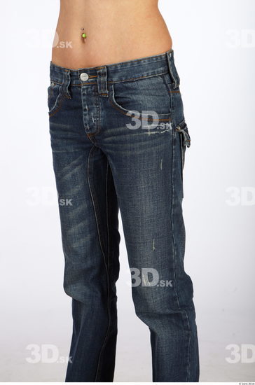 Thigh Woman Animation references Casual Jeans Average Studio photo references