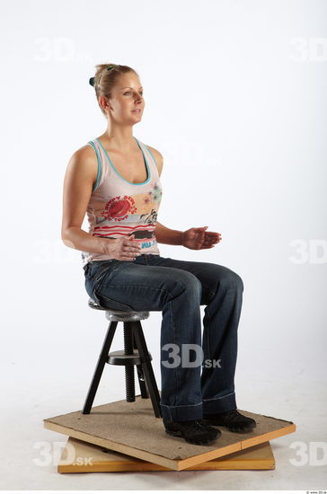 Whole Body Woman Artistic poses White Casual Average