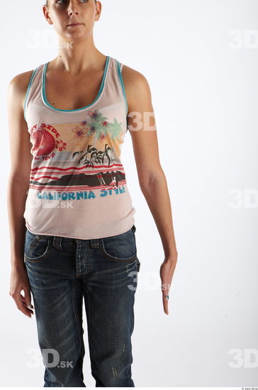 Arm Woman Animation references White Casual Singlet Average