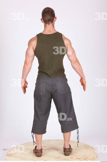 Whole Body Man Animation references Casual Muscular Studio photo references