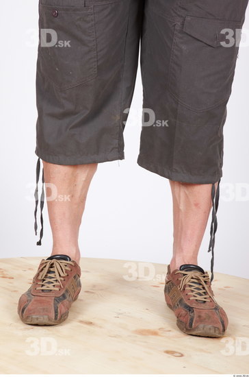 Calf Man Casual Shorts Muscular Studio photo references