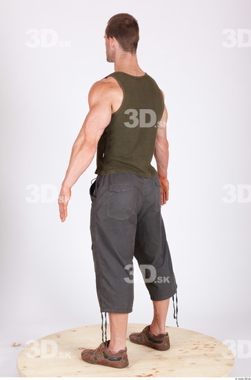 Whole Body Man Animation references Casual Muscular Studio photo references