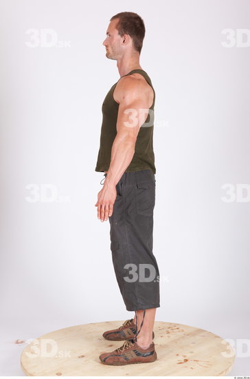 Whole Body Man Animation references Casual Muscular Studio photo references