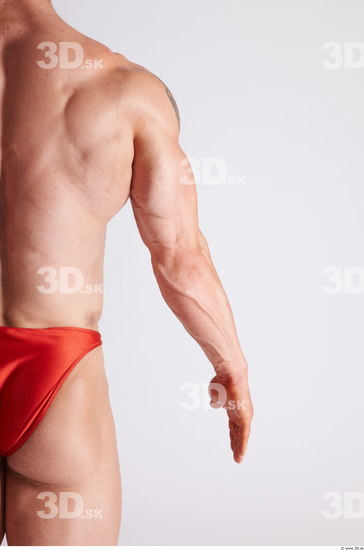 Arm Man Animation references White Underwear Muscular