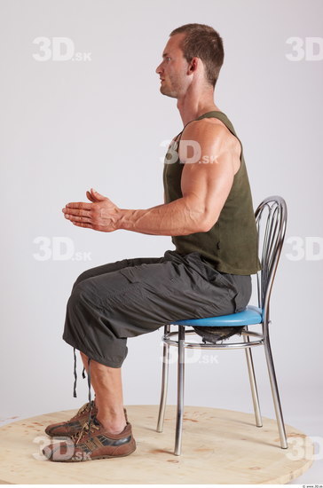 Whole Body Man Artistic poses White Casual Muscular