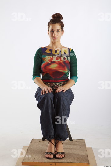 Whole Body Woman Artistic poses White Casual Average