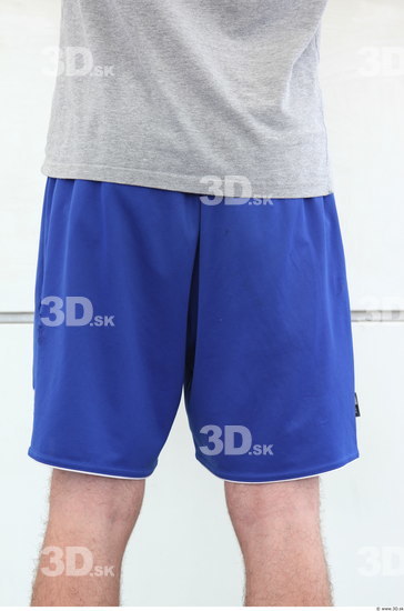 Thigh Man White Sports Shorts Slim