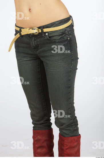 Thigh Woman Animation references Casual Jeans Slim Studio photo references