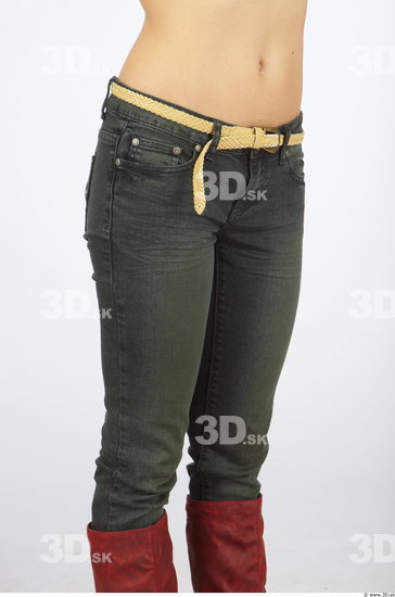 Thigh Woman Animation references Casual Jeans Slim Studio photo references