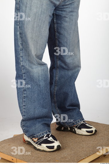 Calf Man Casual Jeans Average Studio photo references