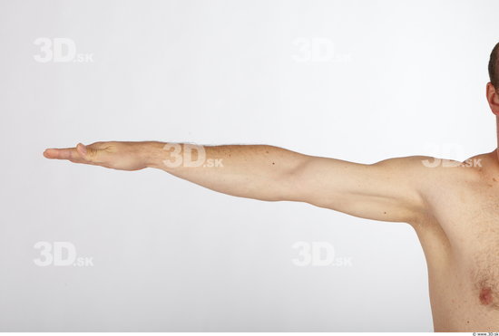 Arm Man Nude Average Studio photo references