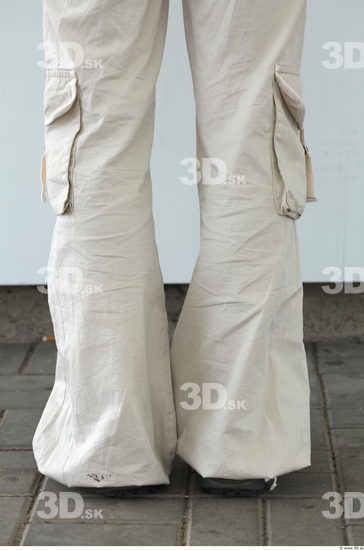 Calf Woman White Casual Trousers Average