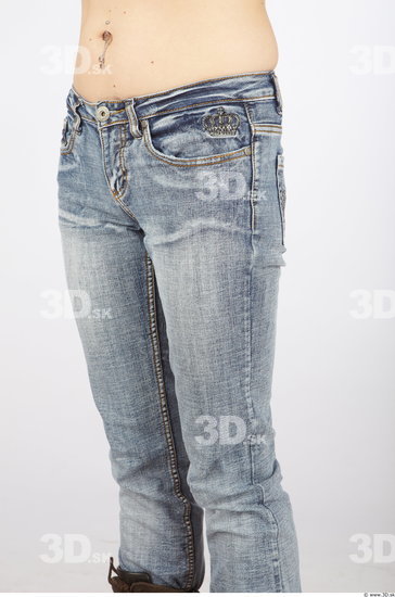 Thigh Woman Animation references Casual Jeans Average Studio photo references