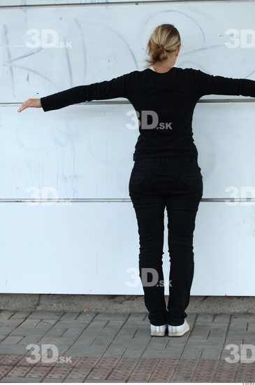 Whole Body Woman T poses Casual Average Street photo references