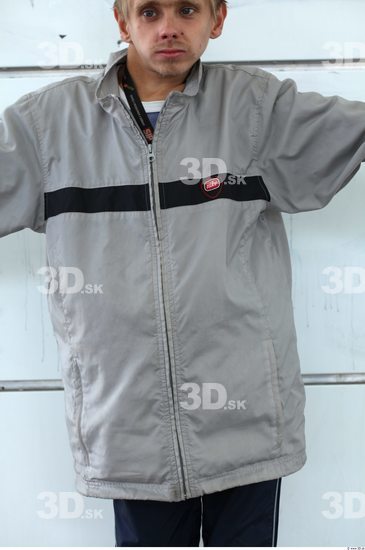 Upper Body Man Casual Windbreaker Average Street photo references