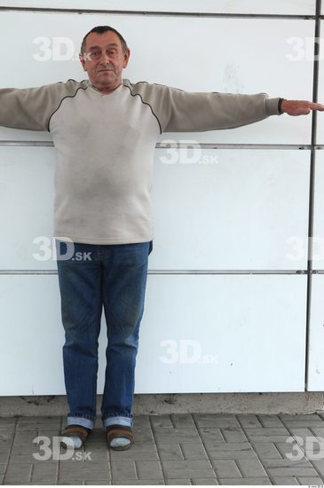 Whole Body Man T poses Casual Average Street photo references