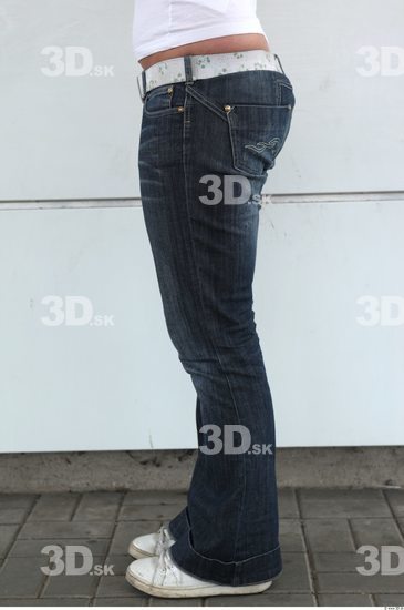 Leg Woman Casual Jeans Average Street photo references