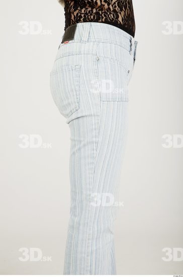 Thigh Woman Casual Trousers Average Studio photo references